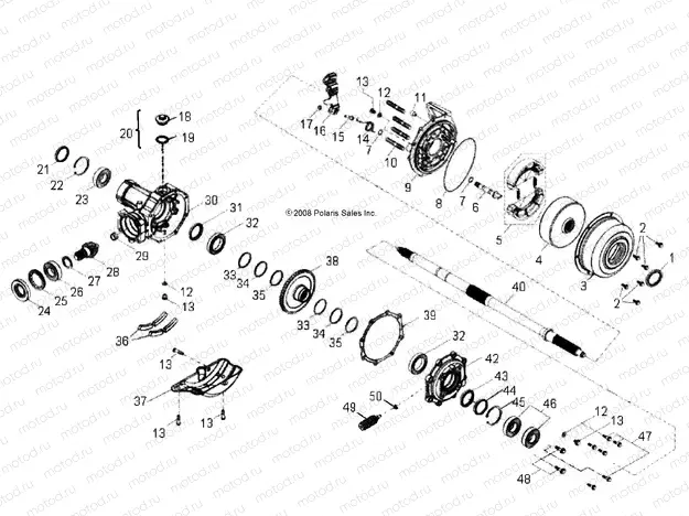 WHEELS | WHEELS, REAR AXLE - A18YAP20A8/N8 (49ATVAXLE09PHX)