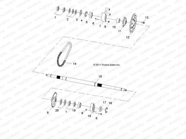 WHEELS | WHEELS, REAR AXLE - R11VA17AA (49RGRAXLE12RZR170)