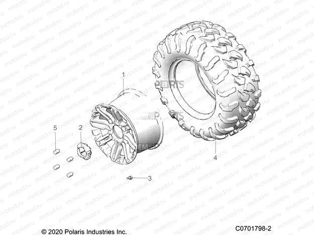 WHEELS | WHEELS, REAR - G20GAJ99AK/AS/BK/BS (C0701798-2)