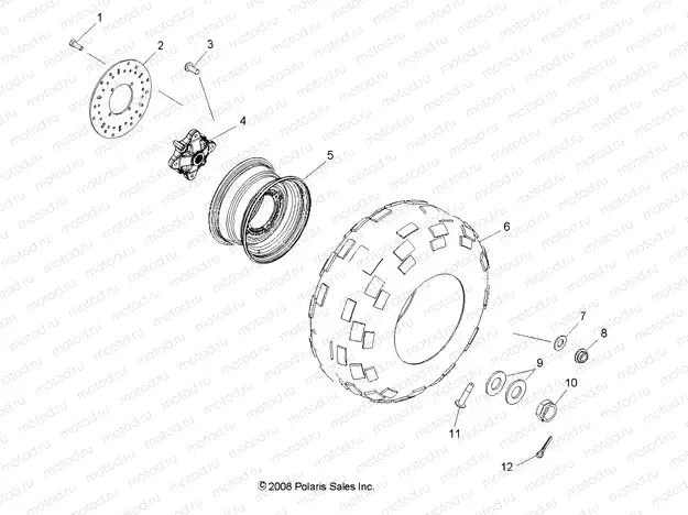 WHEELS | WHEELS, REAR - R10TH50AG/AR (49RGRWHEELRR095004X4)