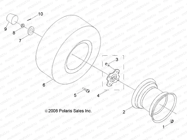 WHEELS | WHEELS, REAR - R11VA17AA (49ATVWHEELREAR09RZR170)