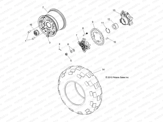 WHEELS | WHEELS, REAR - R13XT87AA/9EAK (49RGRWHEELRR11RZR875)