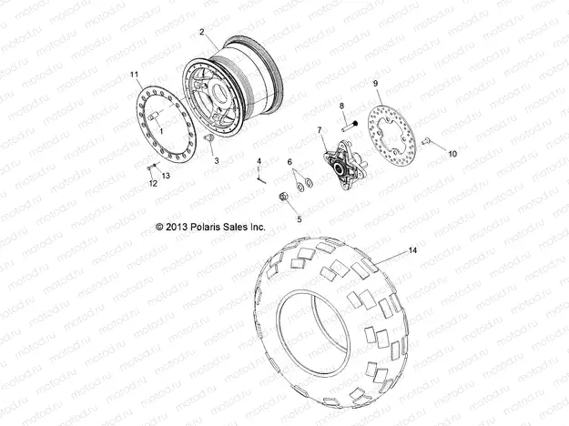WHEELS | WHEELS, REAR - R13XT9EAL (49RGRWHEELRR13JAGX)