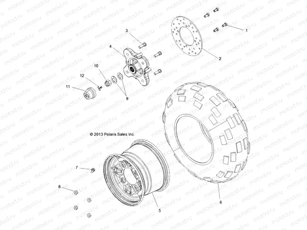 WHEELS | WHEELS, REAR - R151DPD1AA/2D (49BRUTUSWHEELRR13)