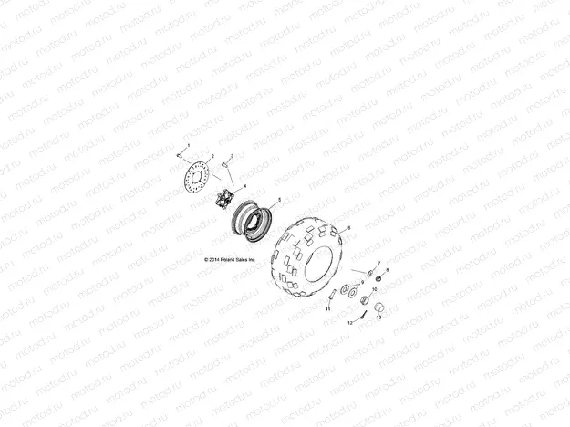 WHEELS | WHEELS, REAR - R15RMA32FA (49RGRWHEELRR15325)