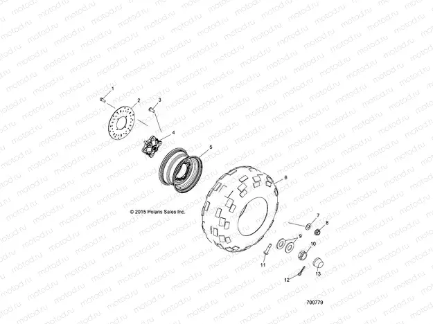 WHEELS | WHEELS, REAR - R17RCA57A1/B1/A4/B4 (700779)
