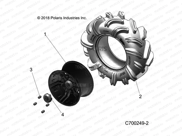 WHEELS | WHEELS, REAR - R20RRM99AL (C700249-2)