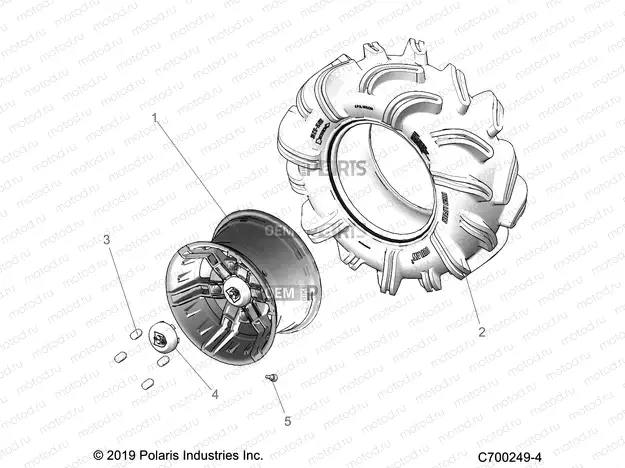 WHEELS | WHEELS, REAR - R20RSM99AL (C700249-4)