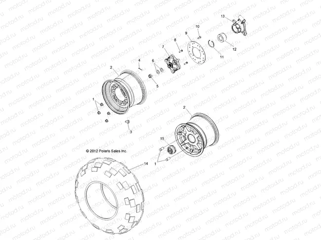 WHEELS | WHEELS, REAR - Z15VHA57AJ/E57AS (49RGRWHEELRR13RZR570)