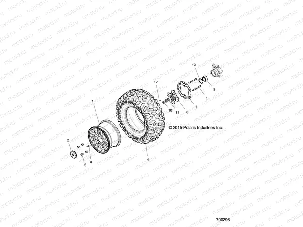 WHEELS | WHEELS, REAR - Z16VDE92NH/NW (700296)