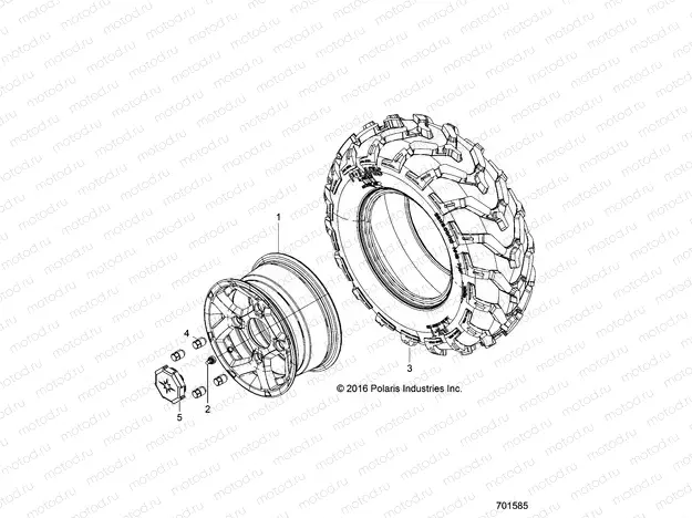 WHEELS | WHEELS, REAR - Z17VAE87NK (701585)