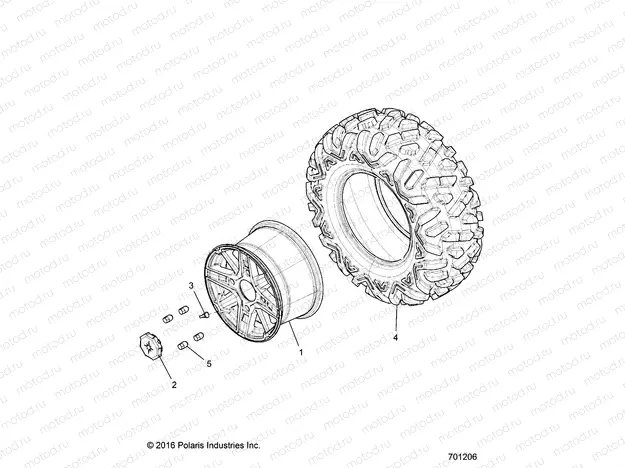 WHEELS | WHEELS, REAR - Z17VDE99FM/S99FM/CM (701206)