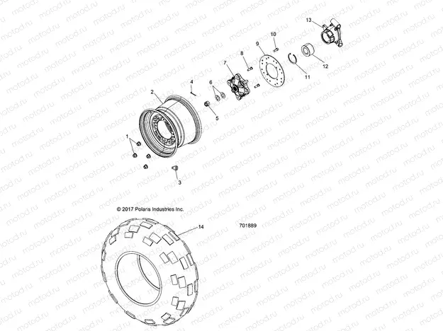 WHEELS | WHEELS, REAR - Z18VHA57B2 (701889)