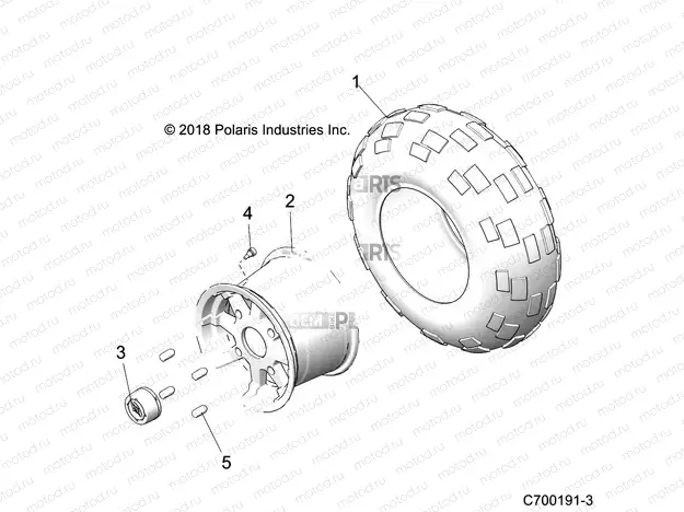 WHEELS | WHEELS, REAR - Z20CHE57AM (C700191-3)