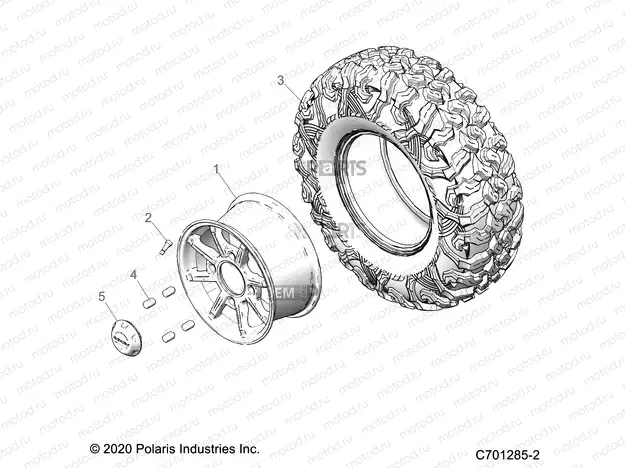 WHEELS | WHEELS, REAR - Z21R4D92AM/BM/AC (C701285-2)