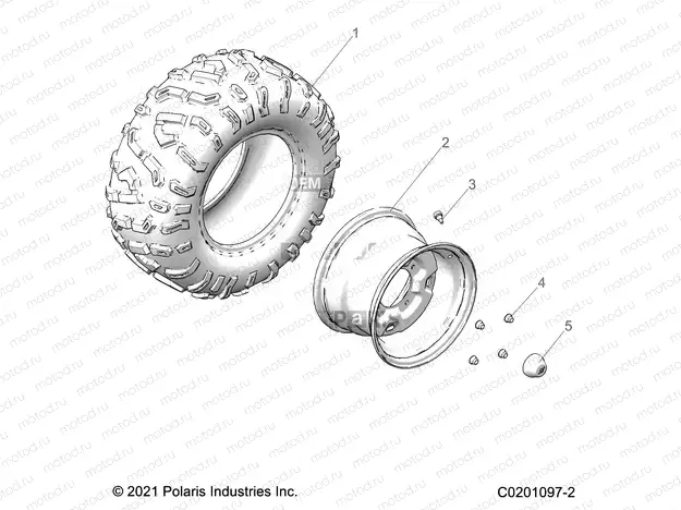 WHEELS | WHEELS, REAR - Z23HCB18D2 (C0201097-2)