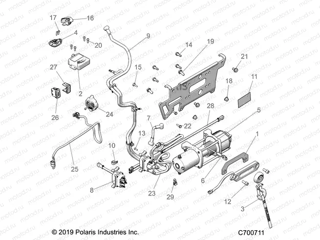 WINCH - R20RSX99A9/AA/AP/AX/B9/BA/BP/BX (C700711) | WINCH - R20RSX99A9/AA/AP/AX/B9/BA/BP/BX (C700711)