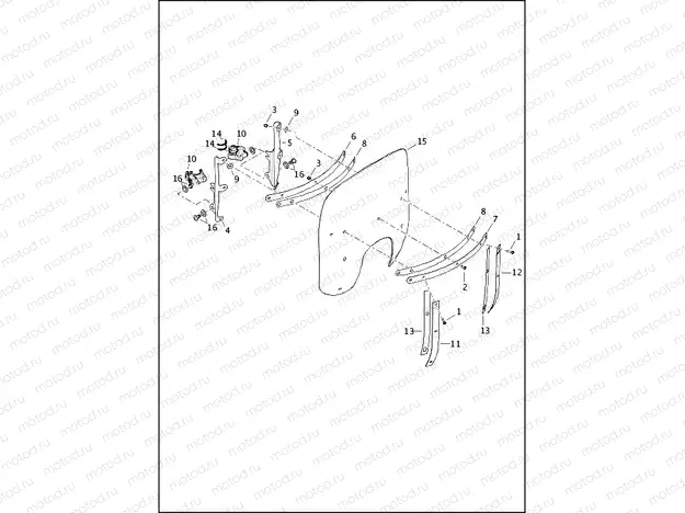 WINDSHIELD - 1200T