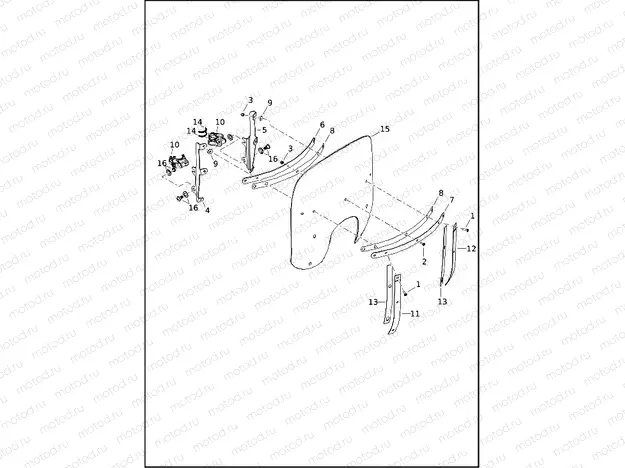 WINDSHIELD - 1200T