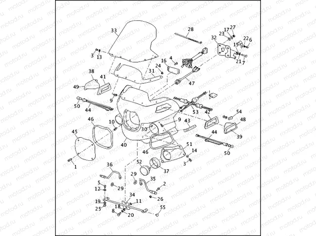 WINDSHIELD & FAIRING - FXRP (1 OF 2)