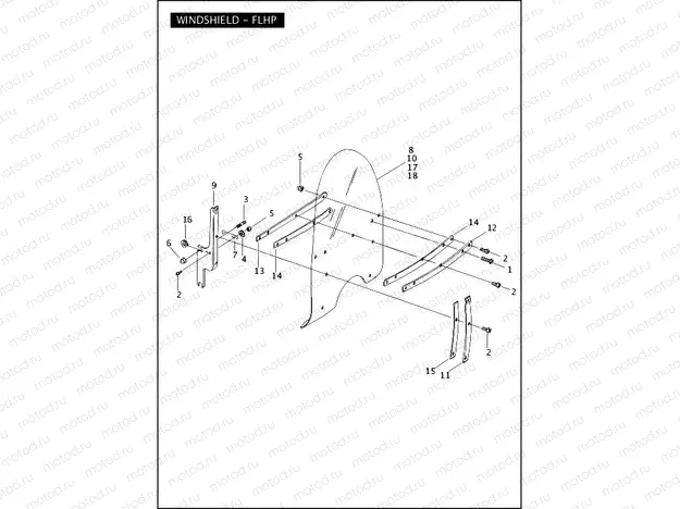 WINDSHIELD - FLHP