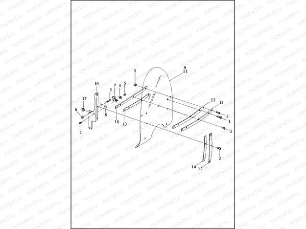 WINDSHIELD - FLHP