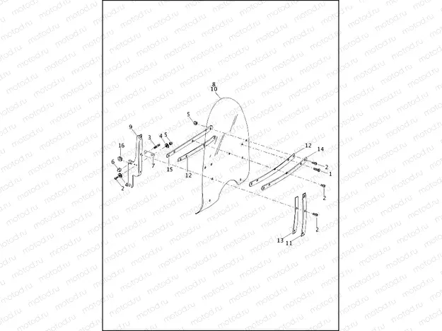 WINDSHIELD - FLHP