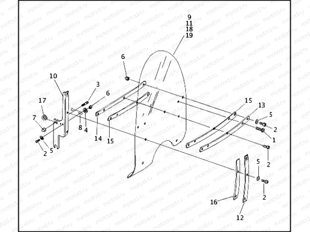 WINDSHIELD - FLHR