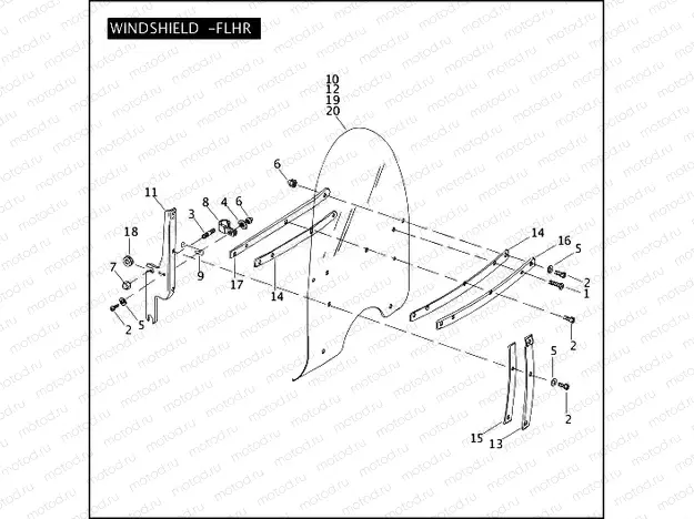 WINDSHIELD - FLHR