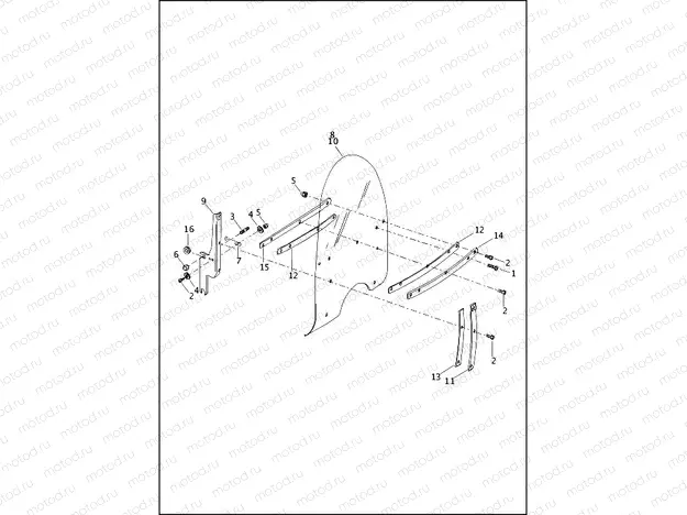 WINDSHIELD - FLHR AND FLHRC