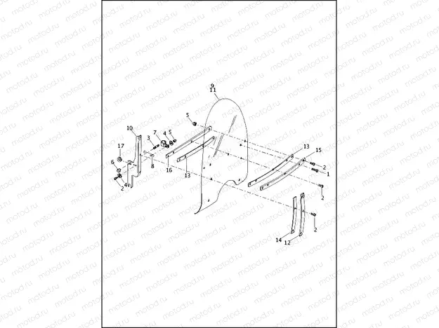 WINDSHIELD - FLHR & FLHRC