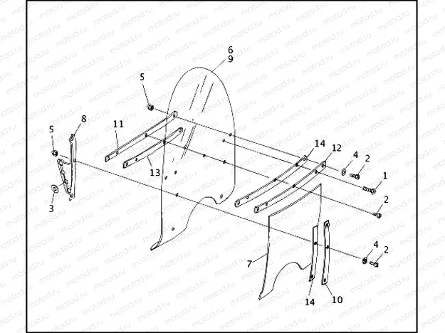 WINDSHIELD - FLSTC