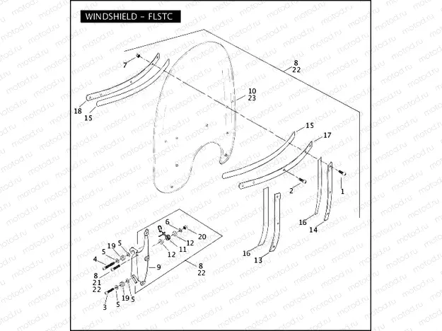 WINDSHIELD - FLSTC