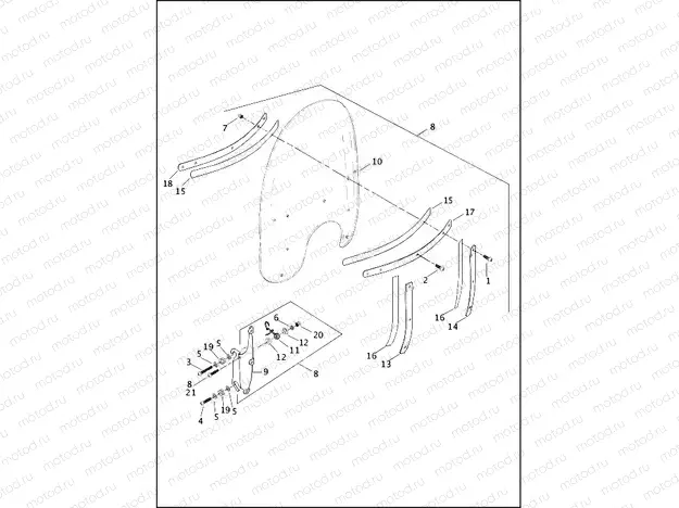 WINDSHIELD - FLSTC