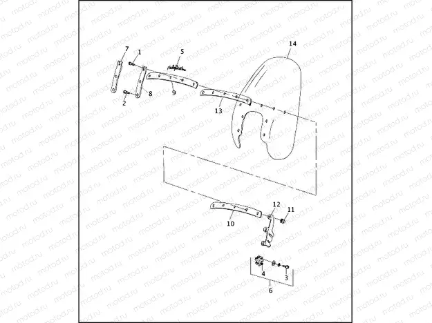 WINDSHIELD - FXRS-CON & FXDS-CON
