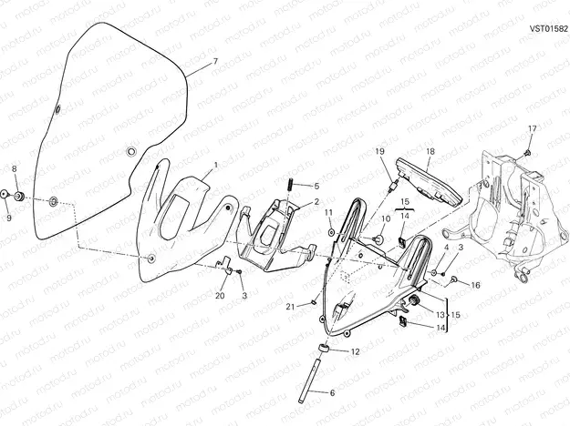 WINDSHIELD [MOD:MS1200E;XST:AUS,EUR,GSO,JAP,ROK]