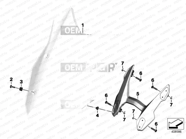 WINDSHIELD / MOUNT