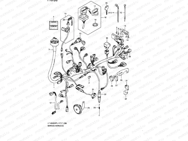 WIRE HARNESS (LT-A500XPL1 P17)