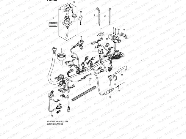 WIRE HARNESS (LT-A750XL1 P33)