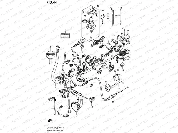 WIRE HARNESS (LT-A750XPL3 P24)