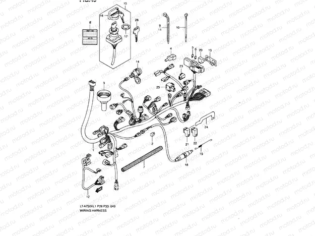 WIRE HARNESS (LT-A750XZL1 P28)