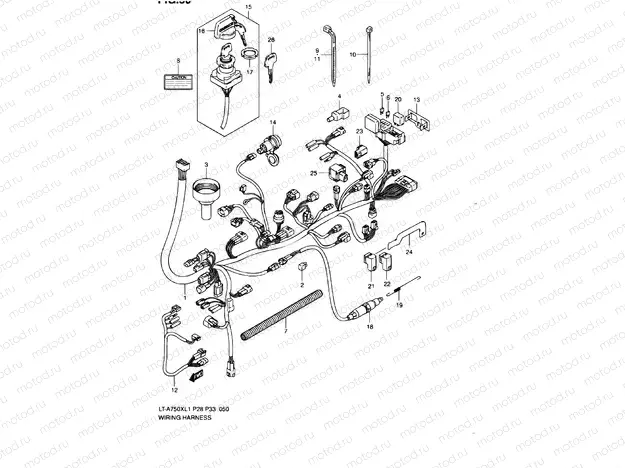 WIRE HARNESS (LT-A750XZL1 P33)