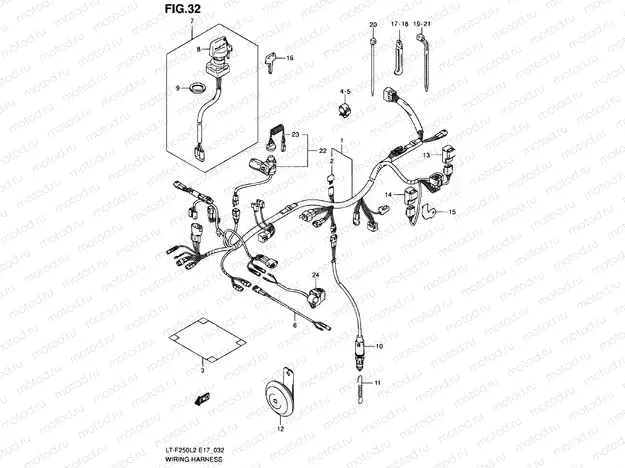WIRE HARNESS (LT-F250L2 E17)