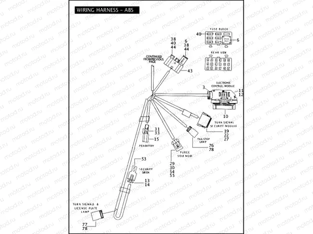 WIRING HARNESS - ABS (3 OF 3)