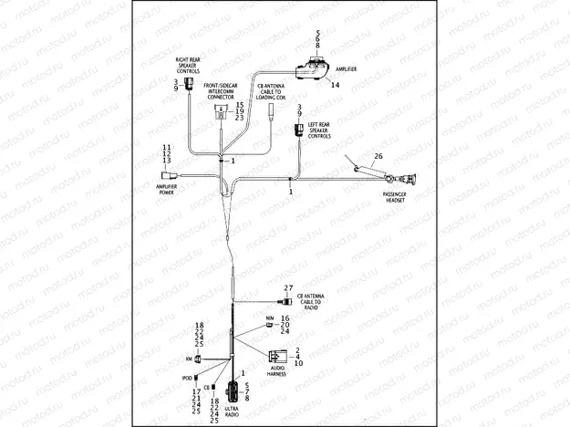 WIRING HARNESS, AUDIO