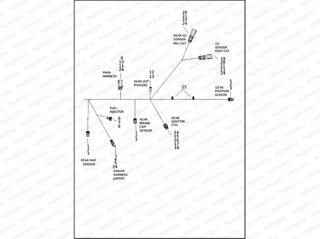WIRING HARNESS, ENGINE (4 OF 4)