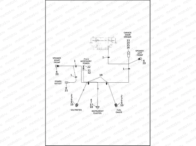 WIRING HARNESS, FAIRING (2 OF 2)