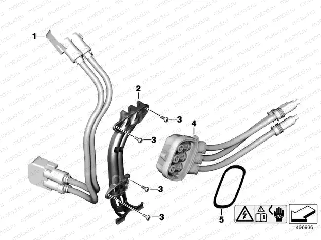 Wiring harness for DC link