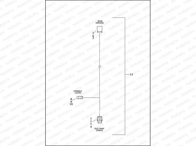 WIRING HARNESS, FUEL PUMP SENDER