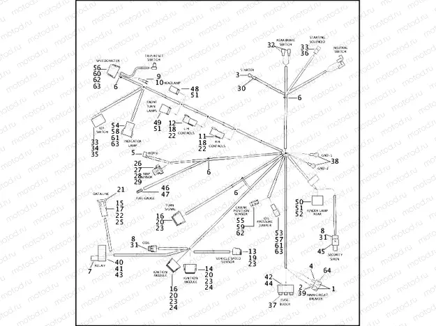 WIRING HARNESS - FXDWG (1 OF 2)